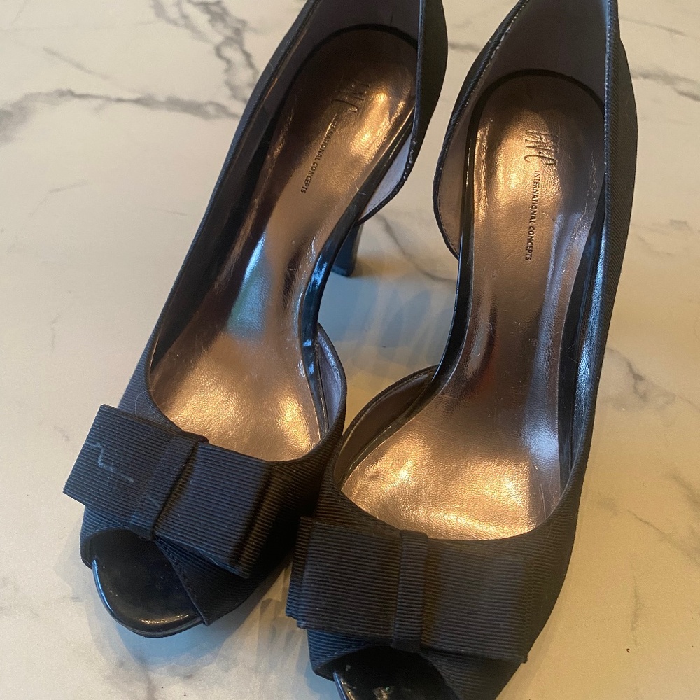 INC international Concepts platform heels with bow size 6